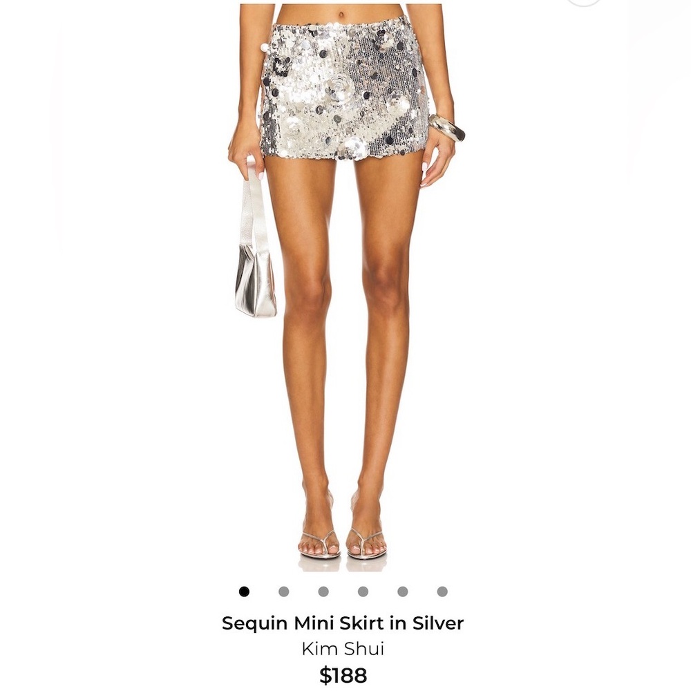 Revolve Kim Shui Sequin Mini Skirt XS